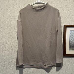 Women’s Freefly Designer Bamboo Thermal Fleece Mockneck Sweater Size‎ Small